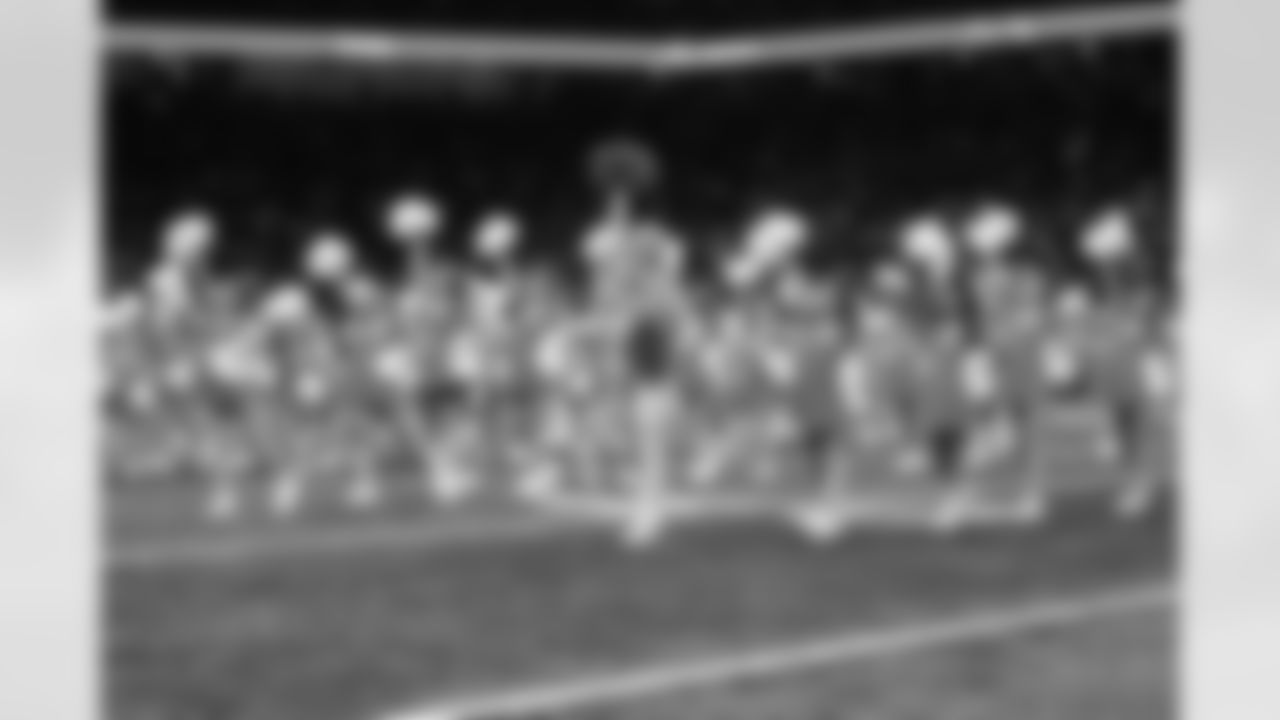 Junior Cheer participants perform at halftime during an NFL football game against the Pittsburgh Steelers on Sunday, Dec. 21, 2025 in Detroit. (Mike Ferdinande/Detroit Lions)