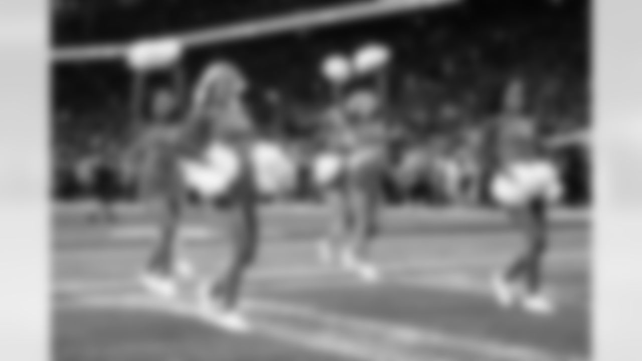 Detroit Lions Cheerleaders perform during an NFL football game against the Minnesota Vikings on Sunday, Nov. 2, 2025 in Detroit. (Mike Ferdinande/Detroit Lions)