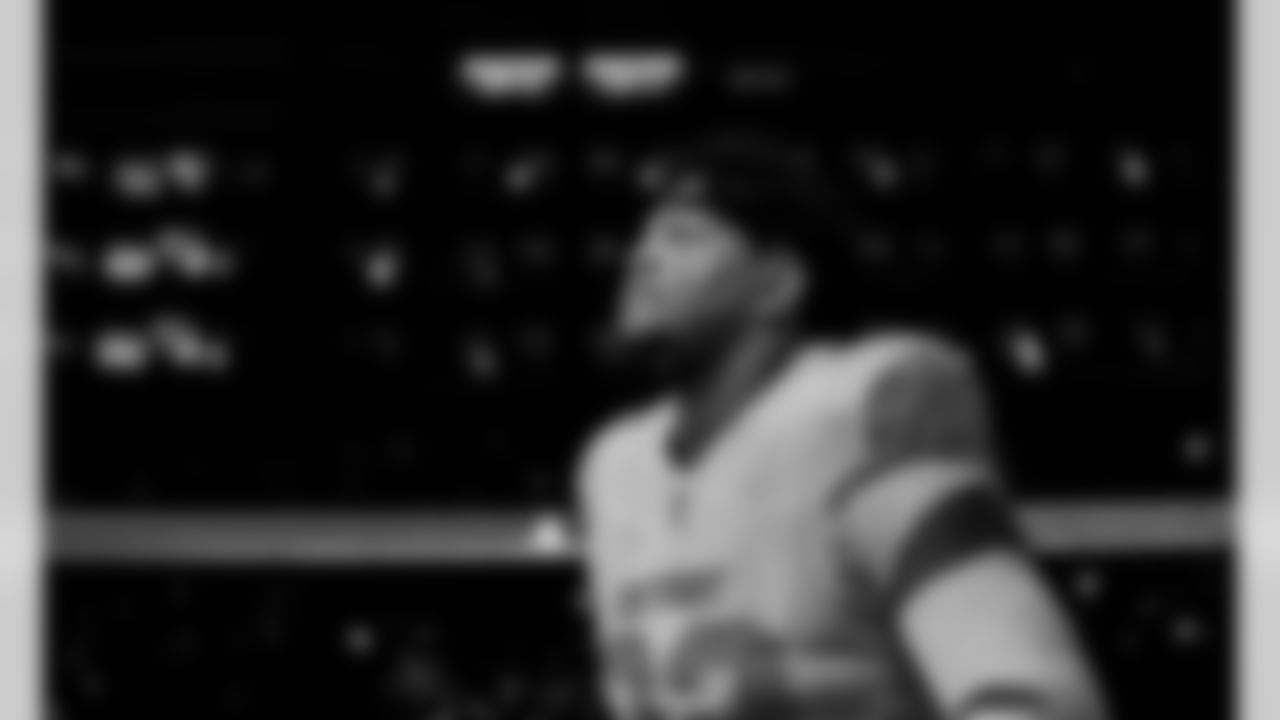 Detroit Lions edge rusher Marcus Davenport (92) before an NFL football game against the Dallas Cowboys on Thursday, Dec. 4, 2025 in Detroit. (Jeff Nguyen/Detroit Lions via AP)