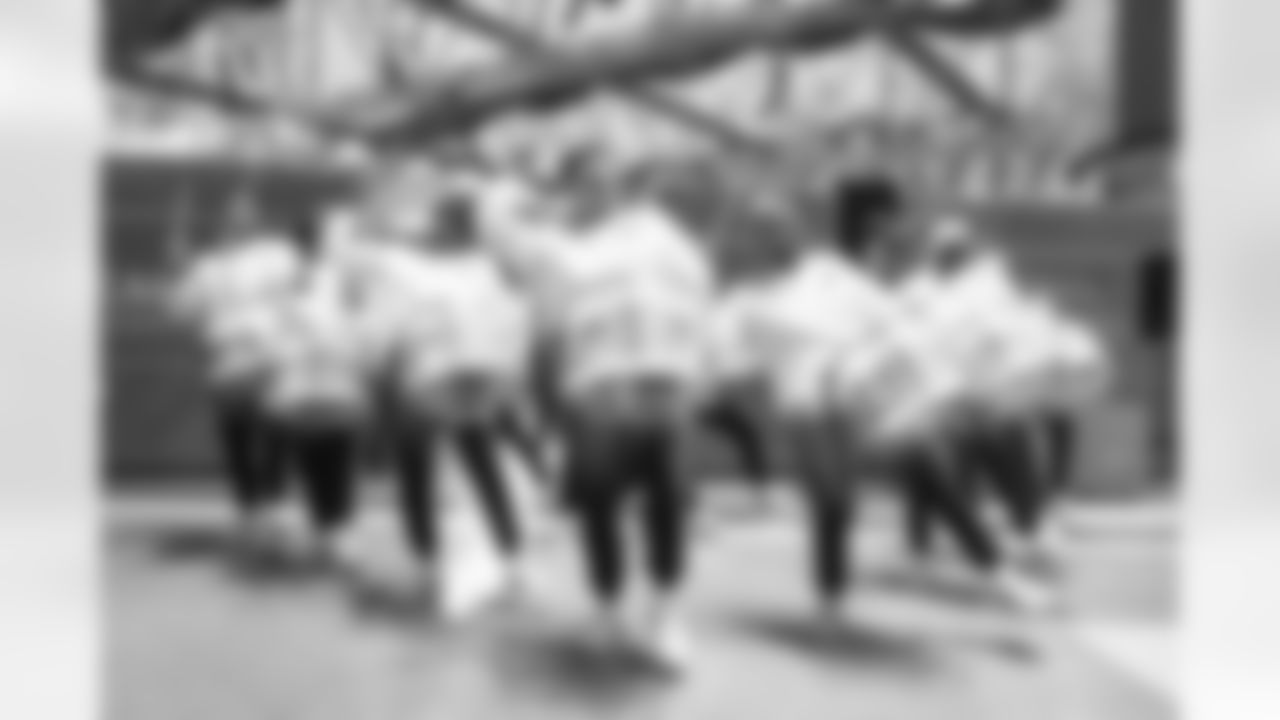 Detroit Lions Honolulu Boom performs before an NFL football game against the Dallas Cowboys on Thursday, Dec. 4, 2025 in Detroit. (Mike Ferdinande/Detroit Lions)