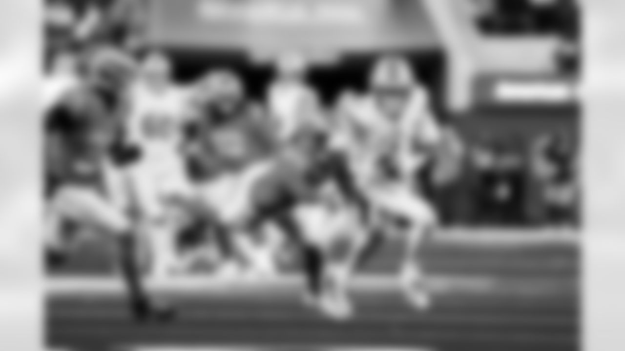 Detroit Lions wide receiver Jameson Williams (1) during an NFL football game against the Los Angeles Rams on Sunday, Dec. 14, 2025 in Inglewood, Calif. (Jeff Nguyen/Detroit Lions via AP)