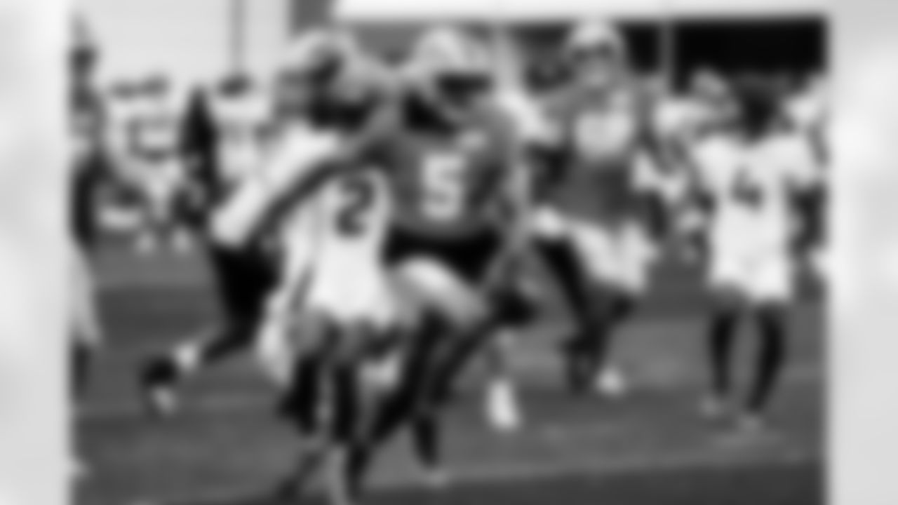 Detroit Lions running back David Montgomery (5) during training camp at the Meijer Performance Center on Aug. 21, 2025 in Allen Park, Mich. (Jeff Nguyen/Detroit Lions)