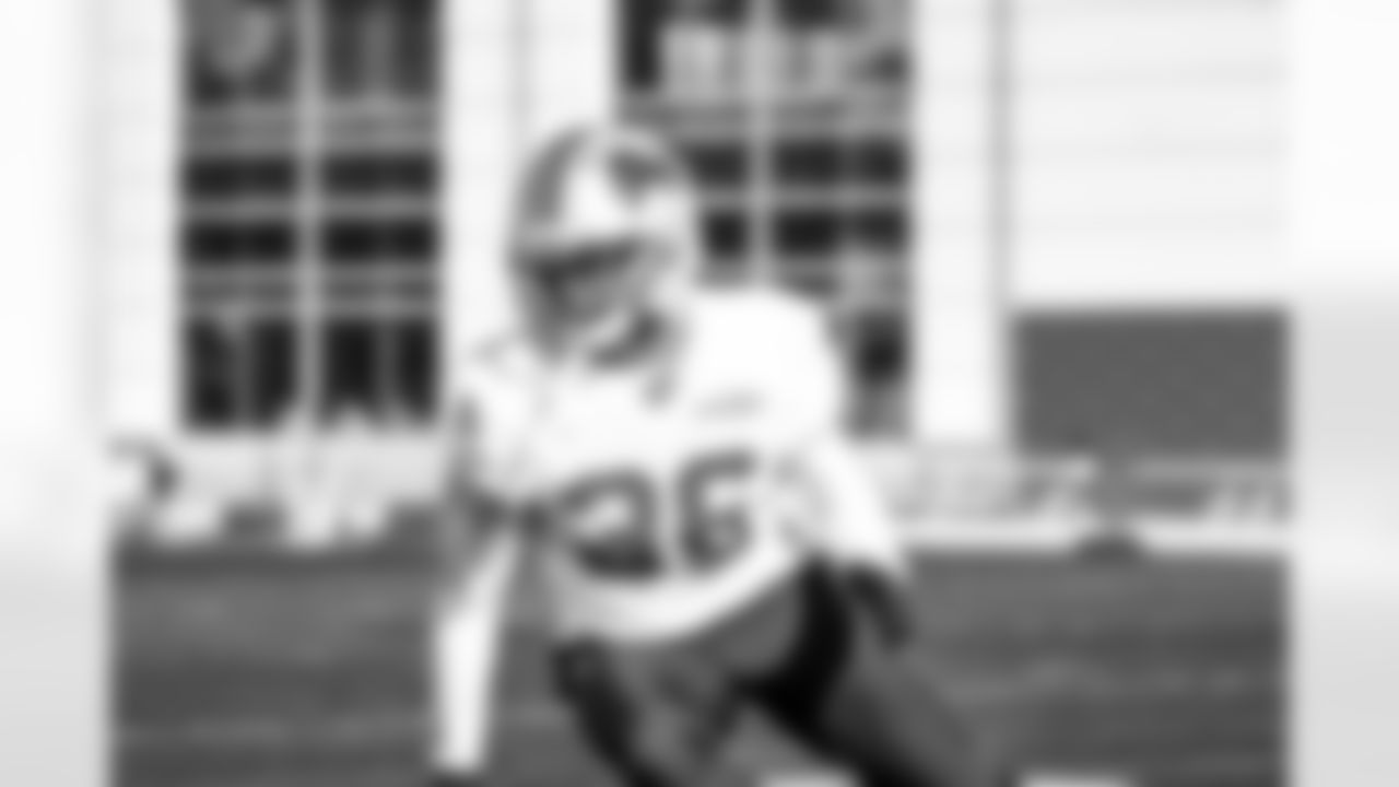 Detroit Lions safety Erick Hallett (36) during practice at the Meijer Performance Center on Nov. 14, 2025 in Allen Park, Mich. (Josh Mandujano/Detroit Lions)