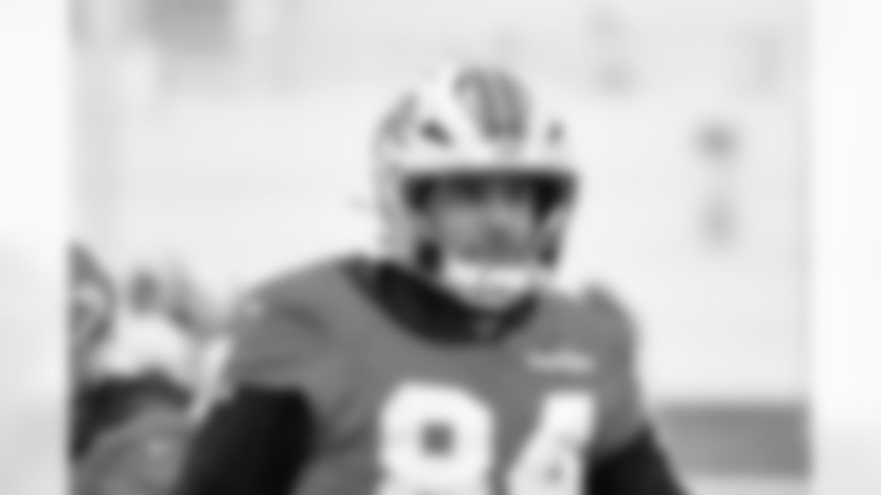 Detroit Lions tight end Shane Zylstra (84) during practice at the Meijer Performance Center on Dec. 31, 2025 in Allen Park, Mich. (Jeff Nguyen/Detroit Lions)