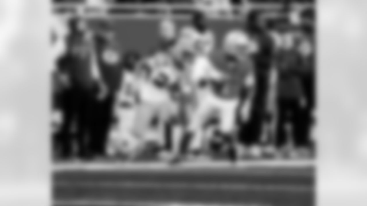 Detroit Lions wide receiver Jameson Williams (1) during an NFL football game against the Green Bay Packers on Thursday, Nov. 27, 2025 in Detroit. (Jeff Nguyen/Detroit Lions via AP)