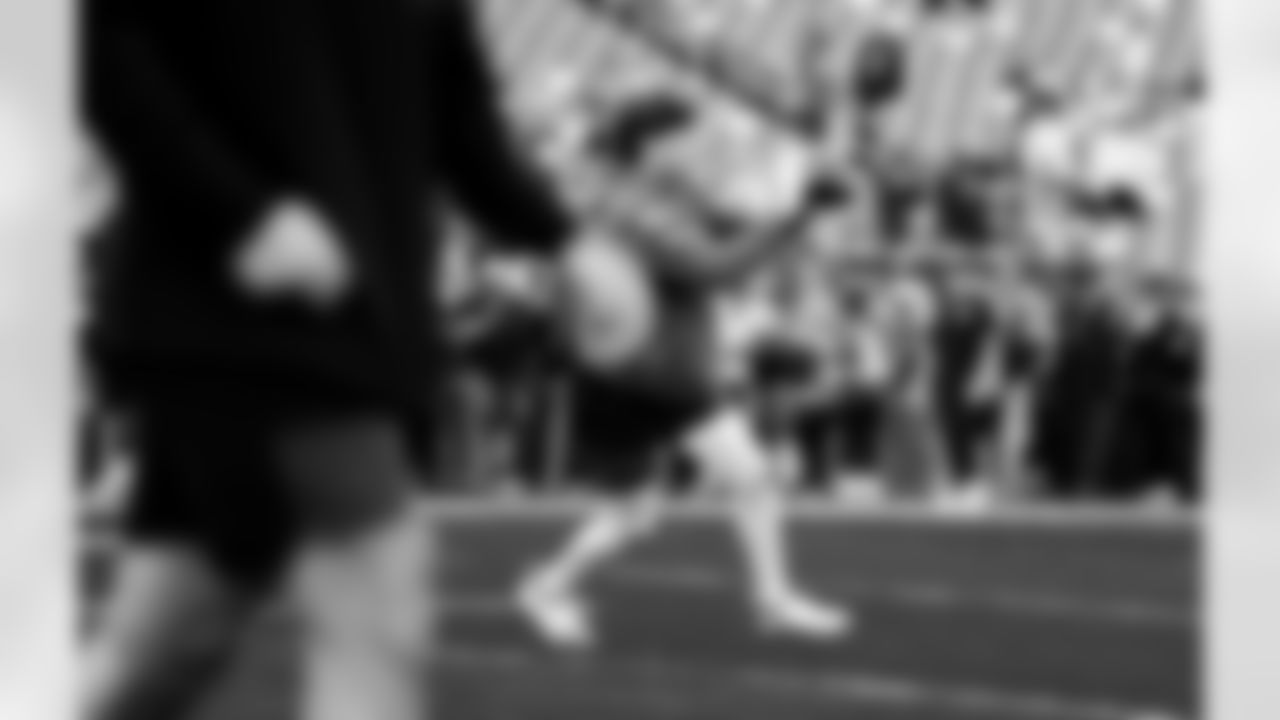 Detroit Lions wide receiver Isaac TeSlaa (18) before an NFL football game against the Washington Commanders on Sunday, Nov. 9, 2025 in Landover, Md. (Jeff Nguyen/Detroit Lions via AP)