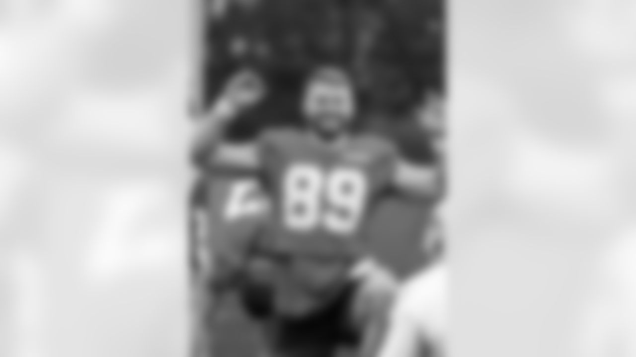 Detroit Lions tight end Brock Wright (89) during practice at the Meijer Performance Center on Nov. 7, 2025 in Allen Park, Mich. (Jeff Nguyen/Detroit Lions)