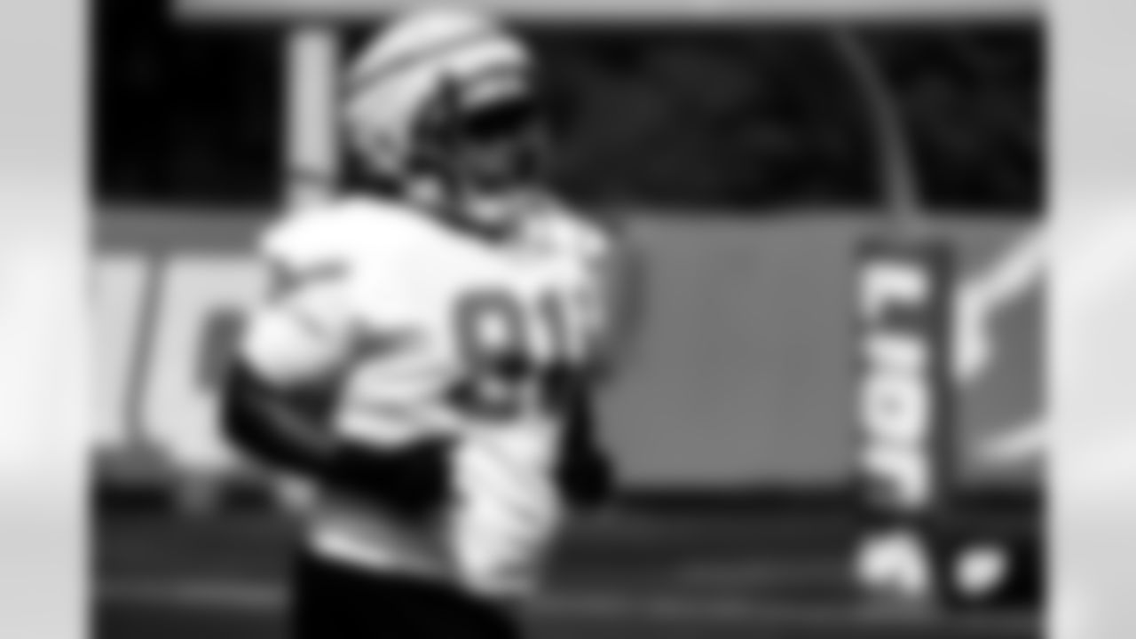 Detroit Lions defensive lineman Tyleik Williams (91) during training camp at the Meijer Performance Center on Aug. 11, 2025 in Allen Park, Mich. (Jeff Nguyen/Detroit Lions)