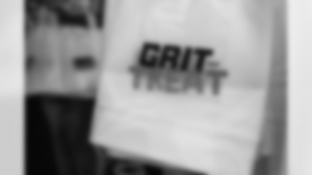 A candy bag given to kids for trick or treating during the Cub Club Halloween event at Ford Field on Oct. 29, 2025 in Detroit. (Mike Ferdinande/Detroit Lions)