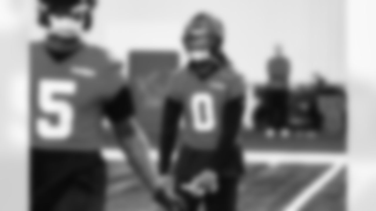 Detroit Lions running back Jahmyr Gibbs (0) during practice at the Meijer Performance Center on Nov. 21, 2025 in Allen Park, Mich. (Jeff Nguyen/Detroit Lions)