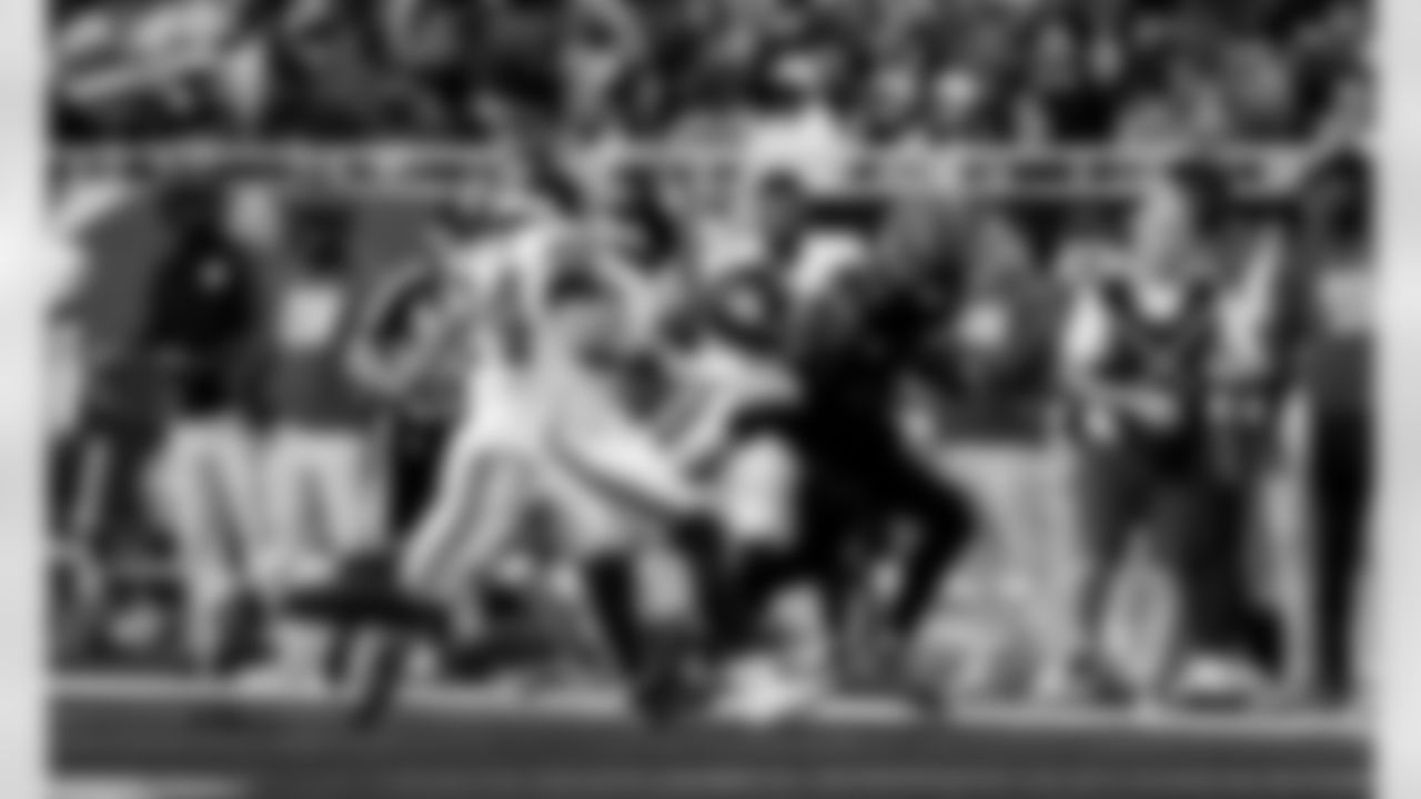 Detroit Lions wide receiver Amon-Ra St. Brown (14) during an NFL football game against the New York Giants on Sunday, Nov. 23, 2025 in Detroit. (Jeff Nguyen/Detroit Lions via AP)