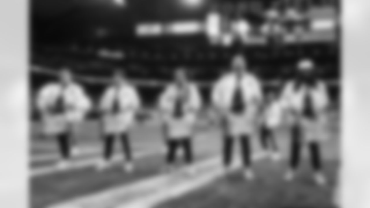 Detroit Lions Honolulu Boom performs during an NFL football game against the Dallas Cowboys on Thursday, Dec. 4, 2025 in Detroit. (Mike Ferdinande/Detroit Lions)