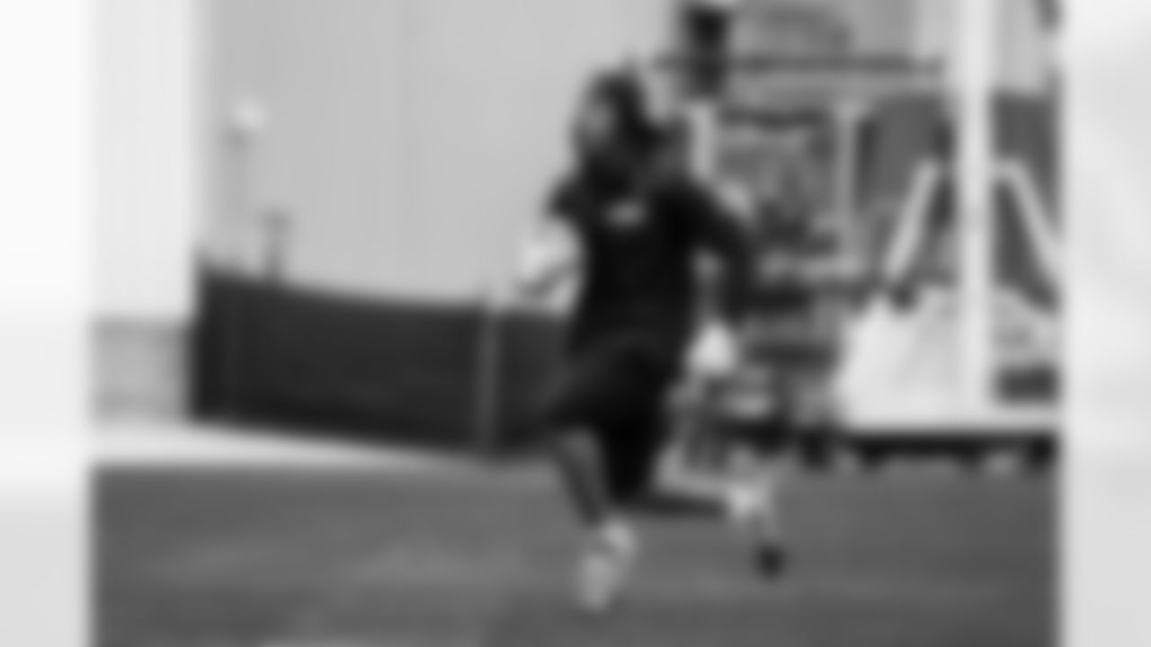Detroit Lions running back Jahmyr Gibbs (0) during offseason workouts at the Meijer Performance Center on May 14, 2025 in Allen Park, Mich. (Jeff Nguyen/Detroit Lions)