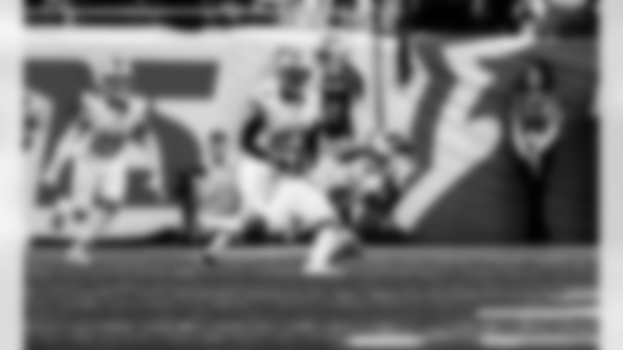 Detroit Lions cornerback D.J. Reed (4) intercepts a pass during an NFL football game against the Dallas Cowboys on Thursday, Dec. 4, 2025 in Detroit. (Jeff Nguyen/Detroit Lions via AP)