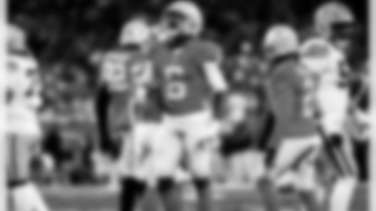 Detroit Lions cornerback Terrion Arnold (6) during an NFL football game against the Green Bay Packers on Thursday, Nov. 27, 2025 in Detroit. (Jeff Nguyen/Detroit Lions via AP)