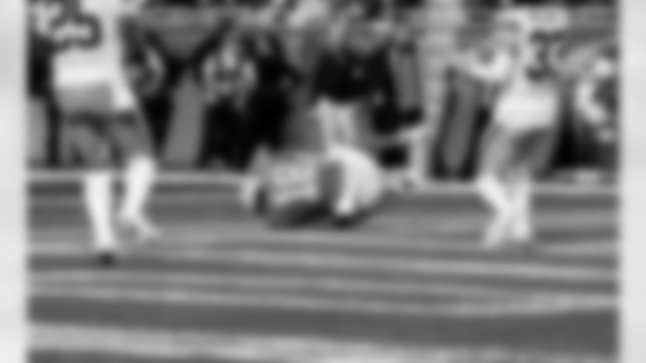 Detroit Lions wide receiver Isaac TeSlaa (18) scores a touchdown during an NFL football game against the Green Bay Packers on Thursday, Nov. 27, 2025 in Detroit. (Jeff Nguyen/Detroit Lions via AP)