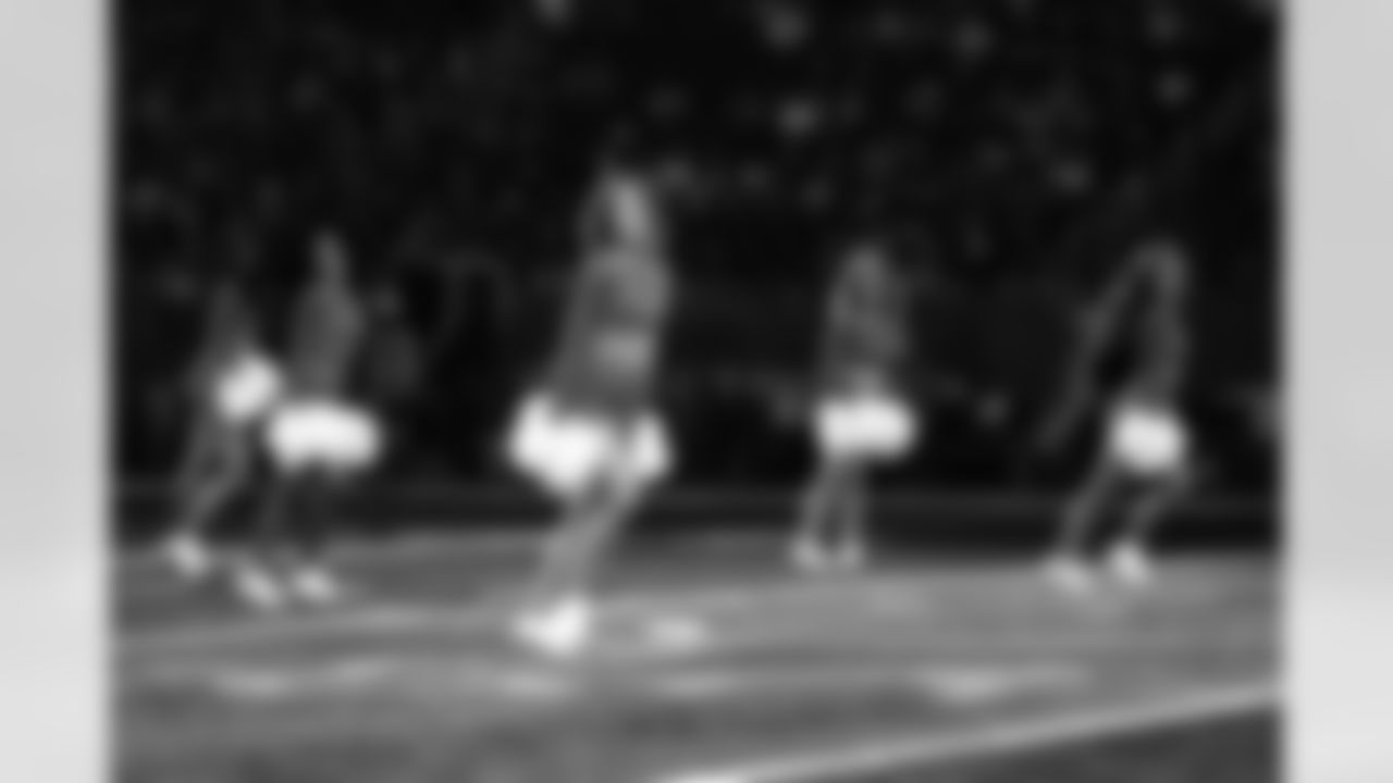 Detroit Lions Cheerleaders perform before an NFL football game against the Miami Dolphins on Saturday, Aug. 16, 2025 in Detroit. (Mike Ferdinande/Detroit Lions)