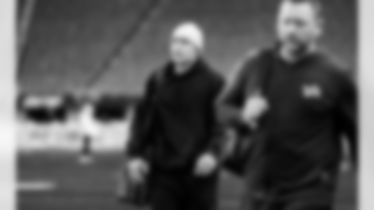 Detroit Lions linebacker Malcolm Rodriguez (44) arrives to an NFL football game against the Minnesota Vikings on Thursday, Dec. 25, 2025 in Minneapolis. (Jeff Nguyen/Detroit Lions via AP)