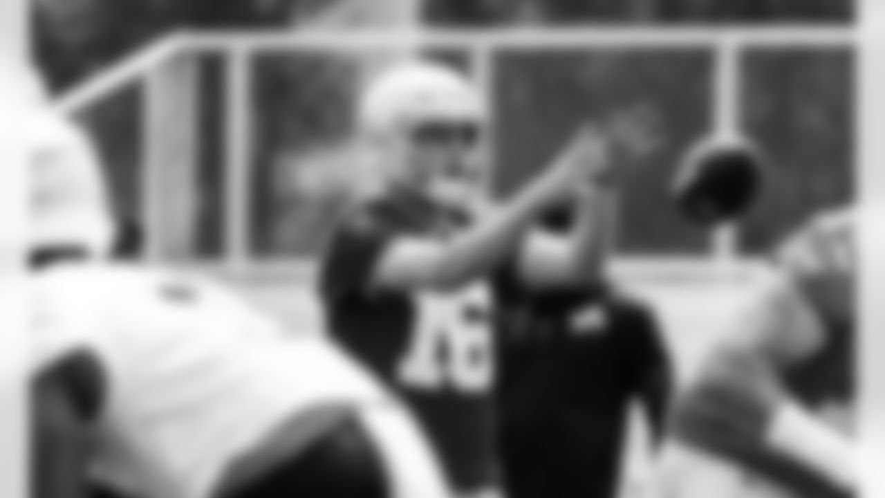Detroit Lions quarterback Jared Goff (16) during OTAs at the Meijer Performance Center on June 3, 2025 in Allen Park, Mich. (Jeff Nguyen/Detroit Lions)