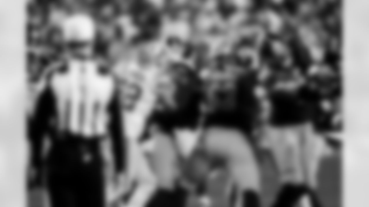 Detroit Lions defensive back Brian Branch (32) sacks Washington Commanders quarterback Marcus Mariota (8) during an NFL football game against the Washington Commanders on Sunday, Nov. 9, 2025 in Landover, Md. (Jeff Nguyen/Detroit Lions via AP)