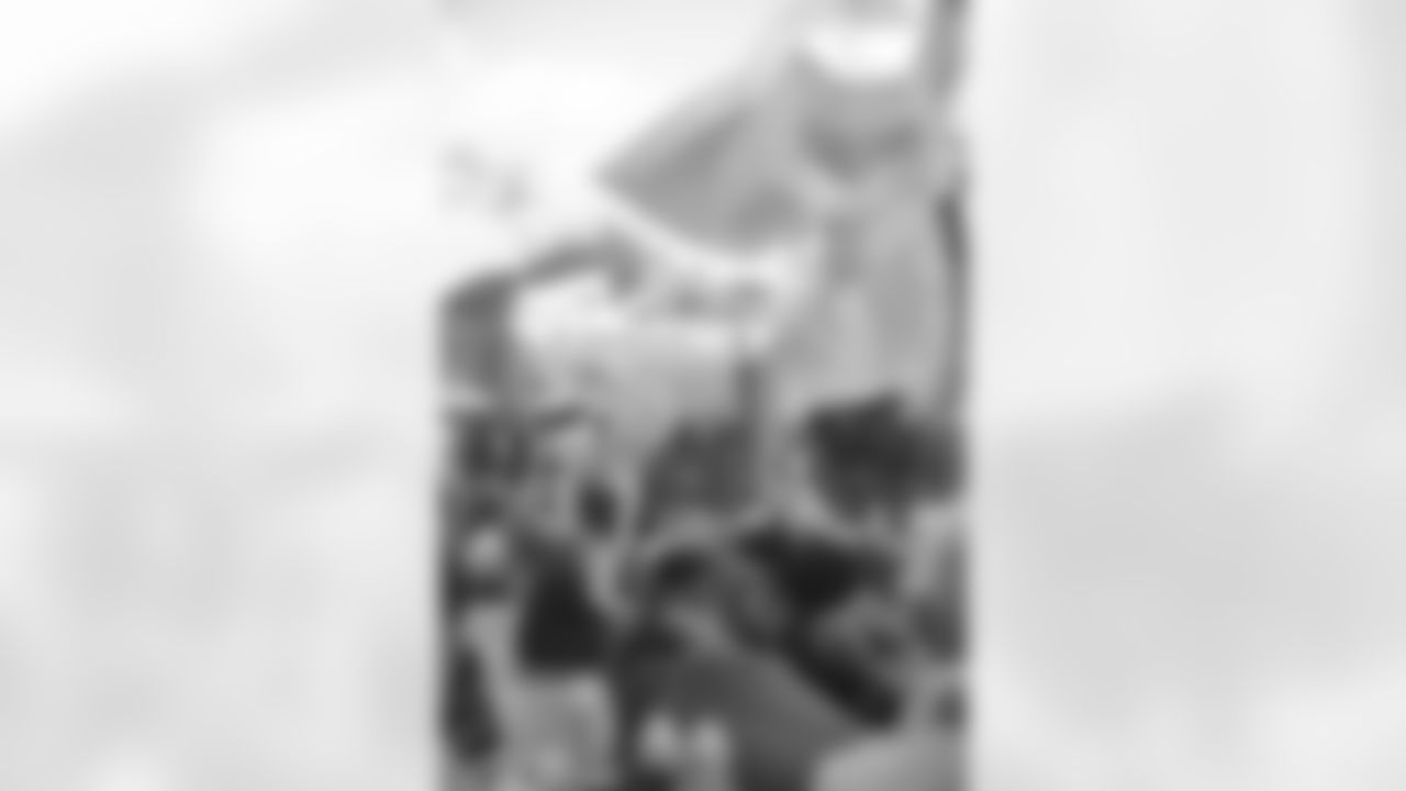 Fans attend a Thanksgiving game watch party on Thursday, Nov. 27, 2025 in São Paulo, Brasil. (Gabriel Alacette/Detroit Lions via AP)