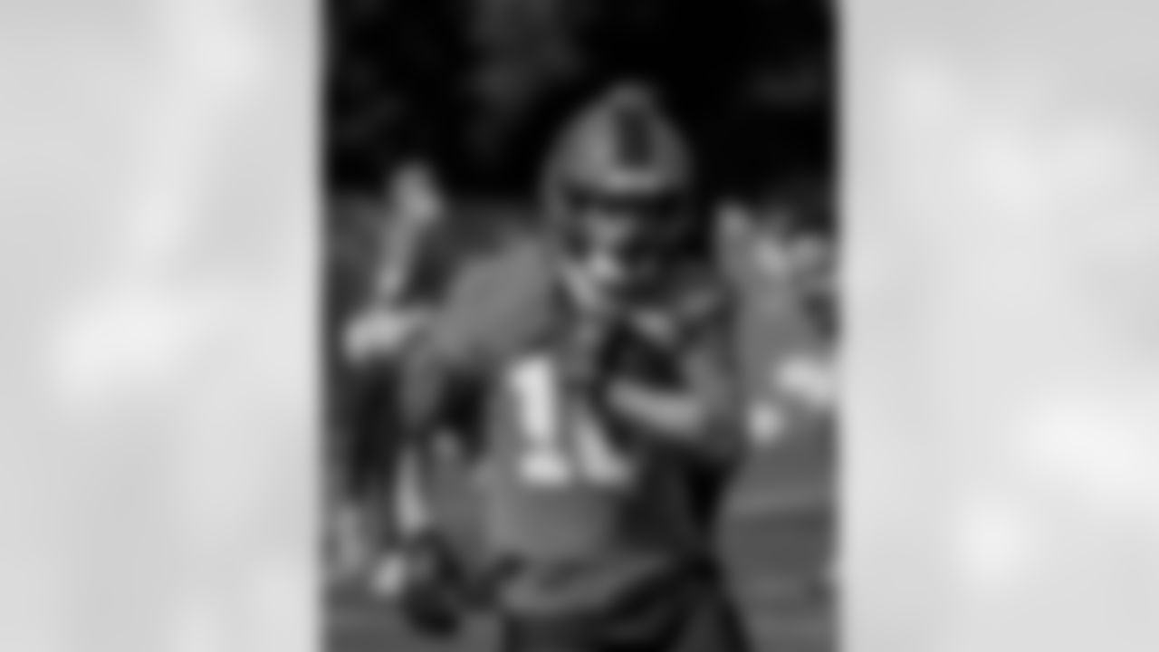 Detroit Lions wide receiver Isaac TeSlaa (18) during practice at the Meijer Performance Center on Oct. 16, 2025 in Allen Park, Mich. (Jeff Nguyen/Detroit Lions)