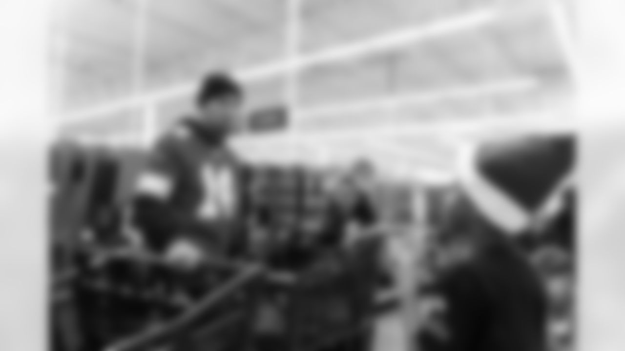 Detroit Lions wide receiver Amon-Ra St. Brown (14) during Shop with a Lion at Meijer on Dec. 8, 2025 in Detroit. (Stephanie VanWagoner/Detroit Lions)