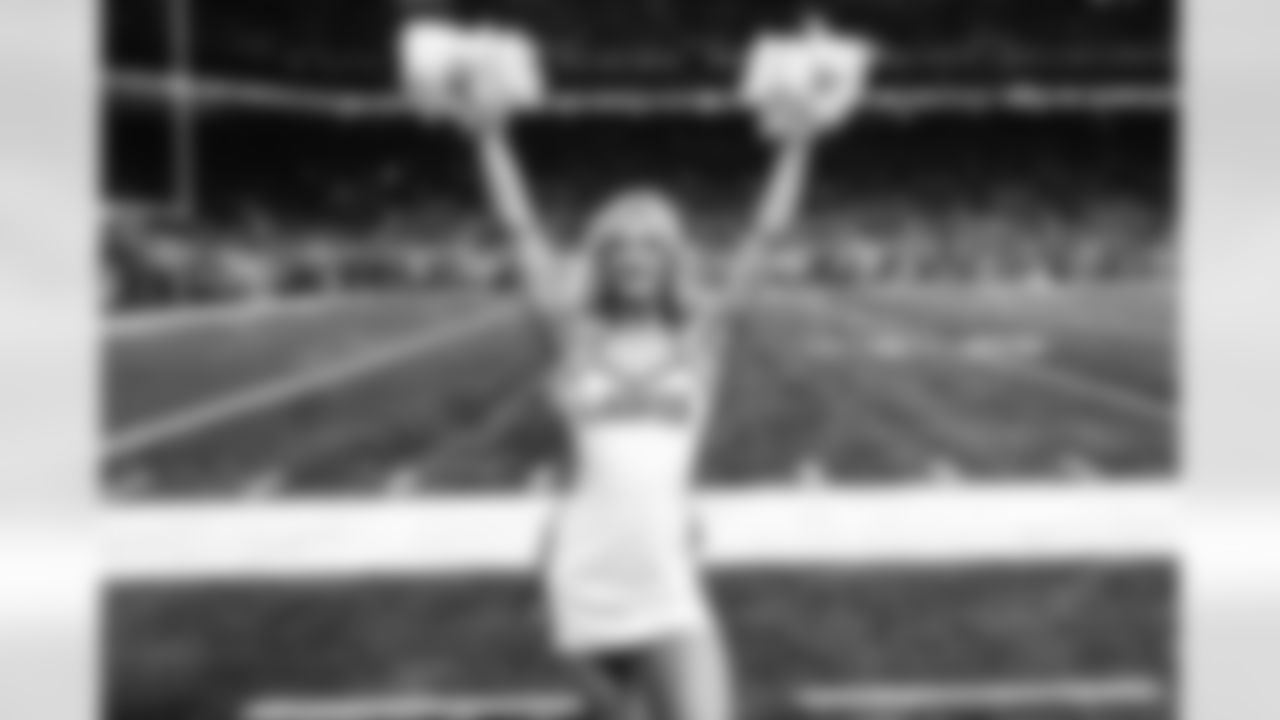 Detroit Lions Cheerleaders perform during a NFL football game against the Chicago Bears on November 19, 2023 in Detroit. (Mike Ferdinande/Detroit Lions)