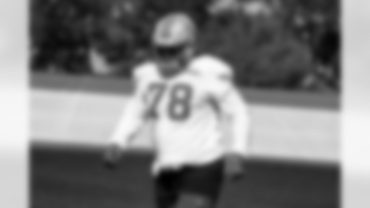 Detroit Lions defensive lineman Tyler Lacy (78) during practice at the Meijer Performance Center on Oct. 10, 2025 in Allen Park, Mich. (Jeff Nguyen/Detroit Lions)