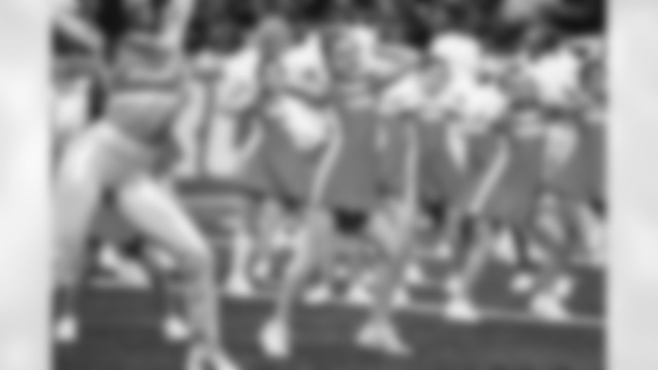 Junior Cheer participants perform at halftime during an NFL football game against the Pittsburgh Steelers on Sunday, Dec. 21, 2025 in Detroit. (Mike Ferdinande/Detroit Lions)