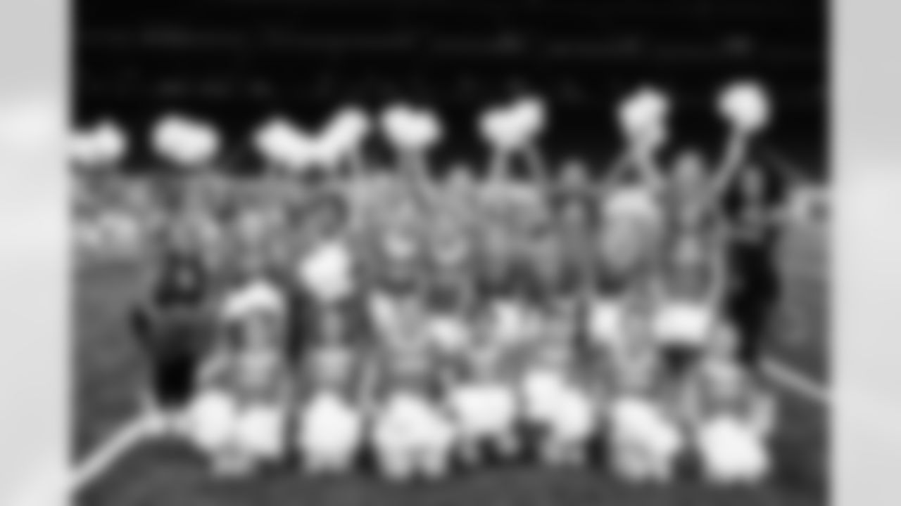 Participants during the junior cheer clinic at Ford Field on Dec. 7, 2025 in Detroit. (Mike Ferdinande/Detroit Lions)