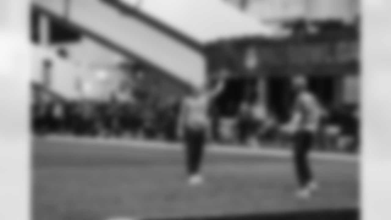 Detroit Lions quarterback Jared Goff (16) runs a route at Pro Bowl Games practice on Feb. 2, 2026 in San Francisco, California. (Stuart Zaas/Detroit Lions)