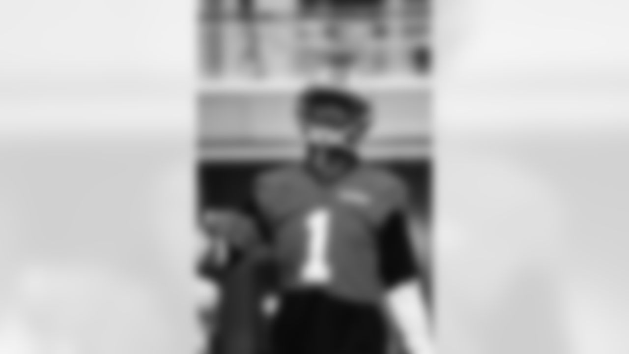 Detroit Lions wide receiver Jameson Williams (1) during practice at the Meijer Performance Center on Oct. 30, 2025 in Allen Park, Mich. (Josh Mandujano/Detroit Lions)