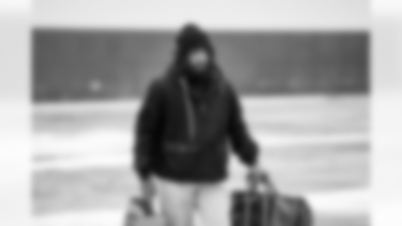 Detroit Lions cornerback Arthur Maulet (27) travels to Chicago on Jan. 3, 2026. (Jeff Nguyen/Detroit Lions via AP)