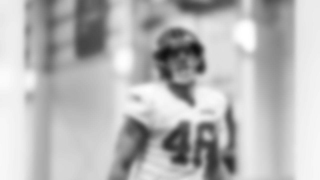 Detroit Lions linebacker Jack Campbell (46) during practice at the Meijer Performance Center on Nov. 20, 2025 in Allen Park, Mich. (Jeff Nguyen/Detroit Lions)