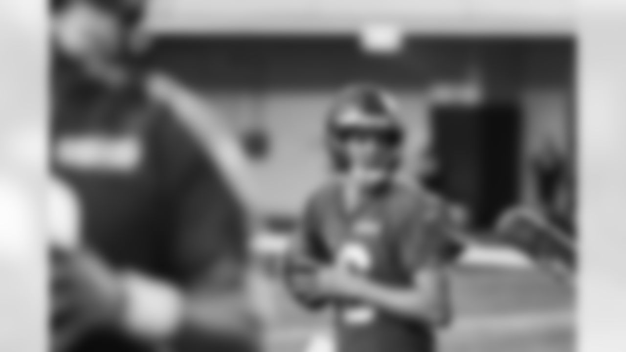 Detroit Lions quarterback Jared Goff (16) during practice at the Meijer Performance Center on Nov. 20, 2025 in Allen Park, Mich. (Jeff Nguyen/Detroit Lions)