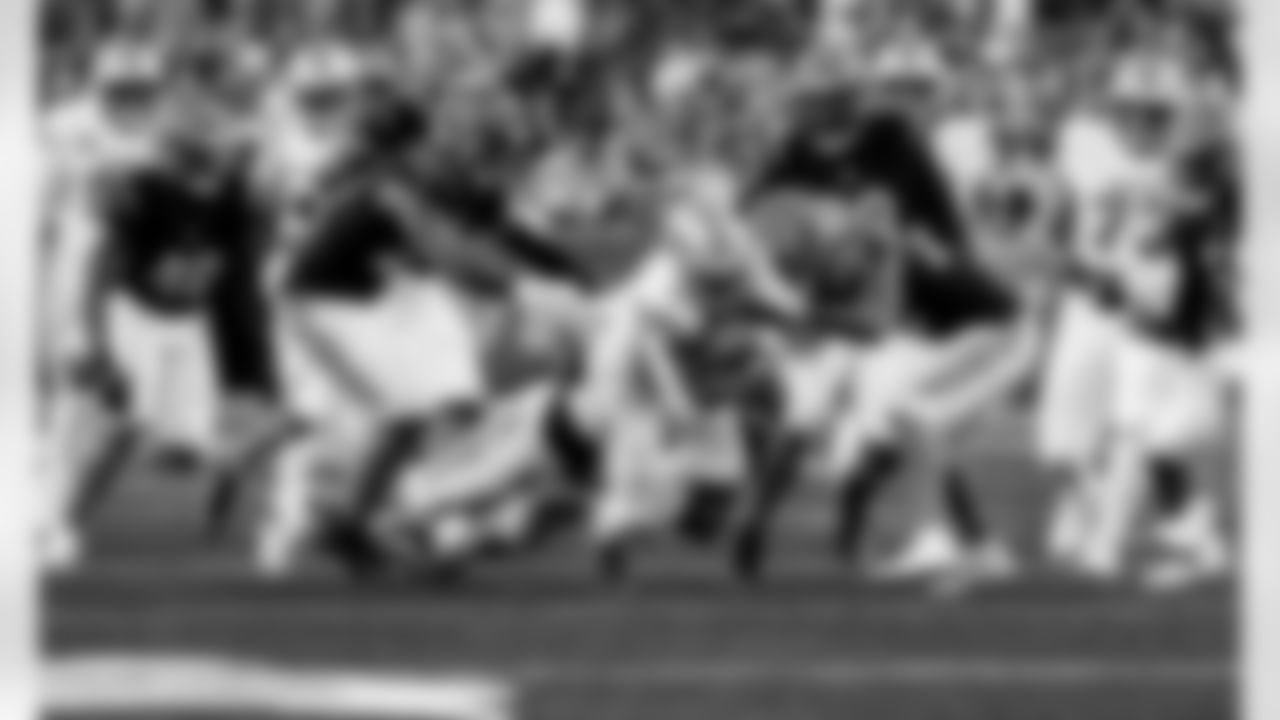 Detroit Lions running back David Montgomery (5) during an NFL football game against the Cincinnati Bengals on Sunday, Oct. 5, 2025 in Cincinnati. (Jeff Nguyen/Detroit Lions via AP)