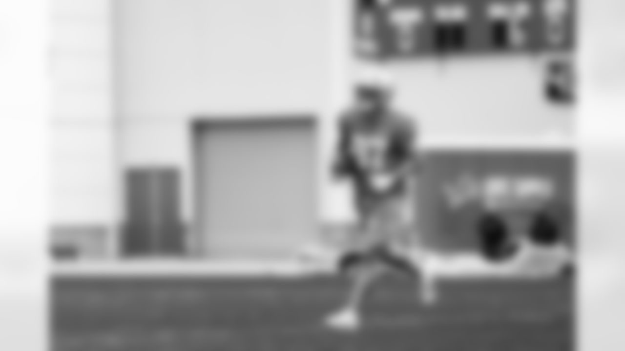 Detroit Lions tight end Sam LaPorta (87) during OTAs at the Meijer Performance Center on May 28, 2025 in Allen Park, Mich. (Jeff Nguyen/Detroit Lions)