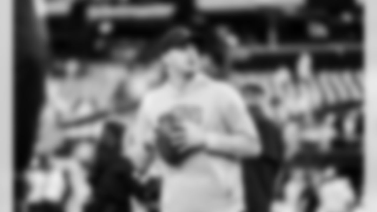 Detroit Lions quarterback Jared Goff (16) before an NFL football game against the Minnesota Vikings on Thursday, Dec. 25, 2025 in Minneapolis. (Jeff Nguyen/Detroit Lions via AP)