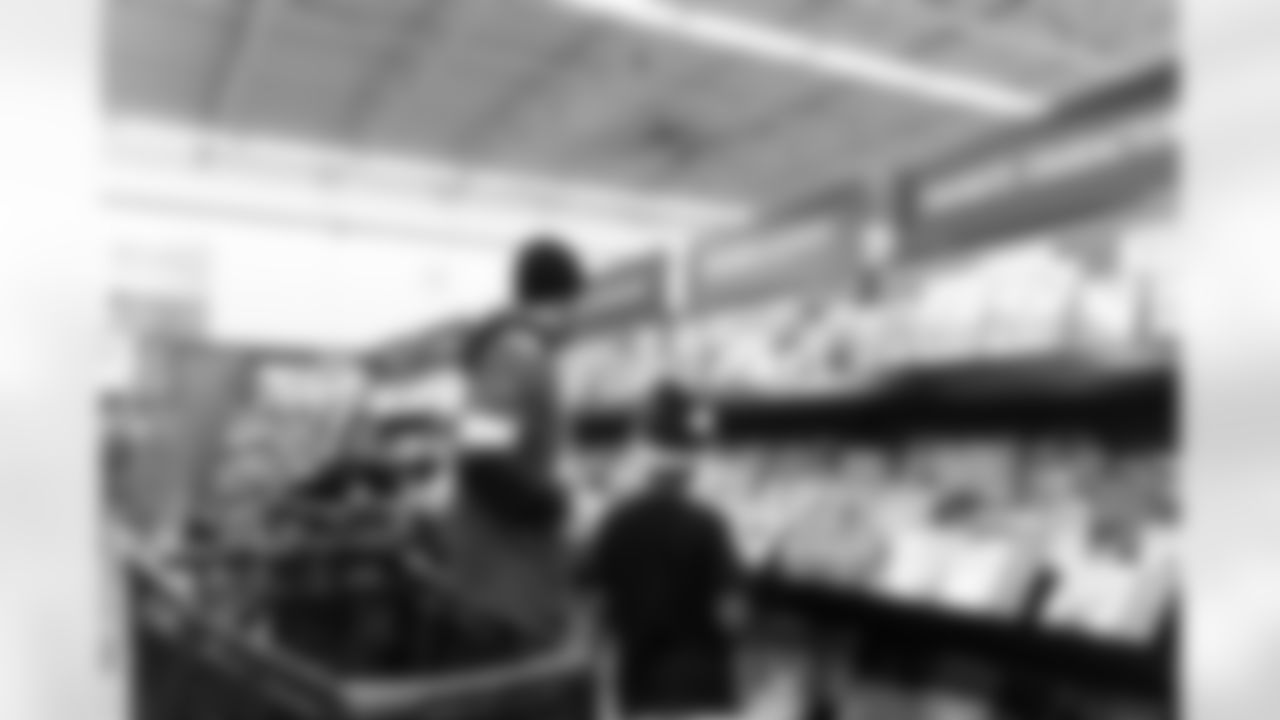 Detroit Lions wide receiver Amon-Ra St. Brown (14) during Shop with a Lion at Meijer on Dec. 8, 2025 in Detroit. (Stephanie VanWagoner/Detroit Lions)