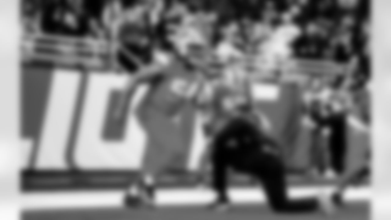 Detroit Lions defensive lineman Alim McNeill (54) before an NFL football game against the Pittsburgh Steelers on Sunday, Dec. 21, 2025 in Detroit. (Jeff Nguyen/Detroit Lions via AP)