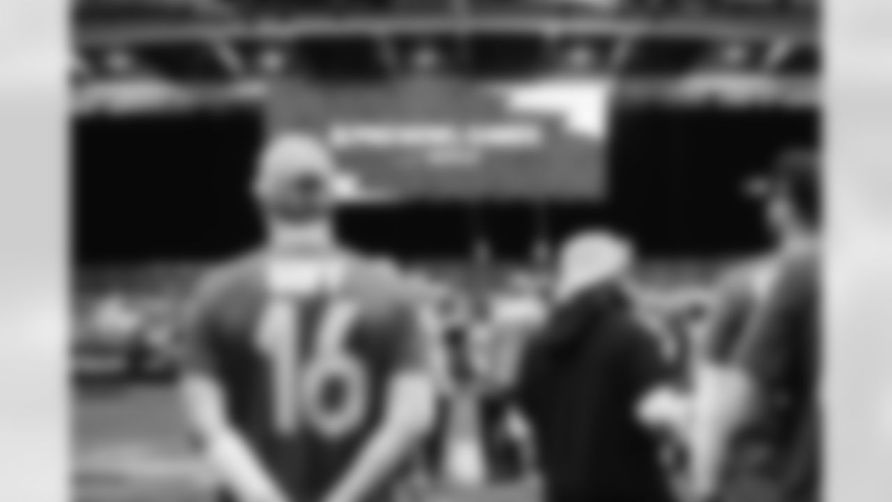 Detroit Lions quarterback Jared Goff (16) at Pro Bowl Games practice on Feb. 1, 2026 in San Francisco, California. (Stuart Zaas/Detroit Lions)