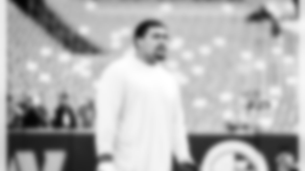 Detroit Lions tackle Penei Sewell (58) before an NFL football game against the Washington Commanders on Sunday, Nov. 9, 2025 in Landover, Md. (Jeff Nguyen/Detroit Lions via AP)