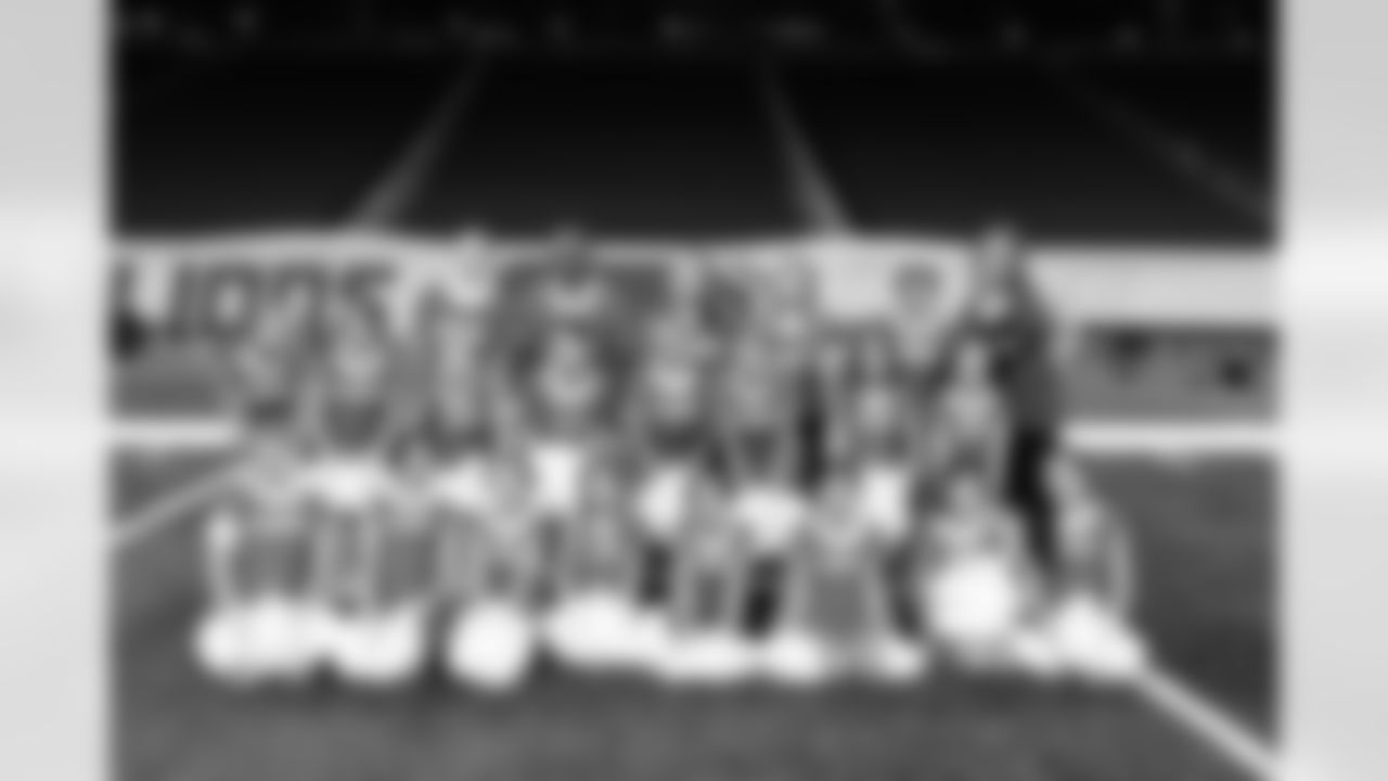 Participants during the junior cheer clinic at Ford Field on Dec. 7, 2025 in Detroit. (Mike Ferdinande/Detroit Lions)