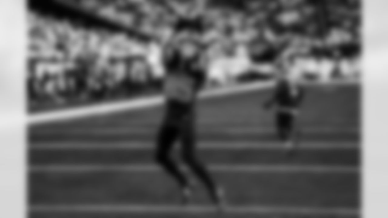 Detroit Lions wide receiver Tom Kennedy (85) before an NFL football game against the Minnesota Vikings on Thursday, Dec. 25, 2025 in Minneapolis. (Jeff Nguyen/Detroit Lions via AP)