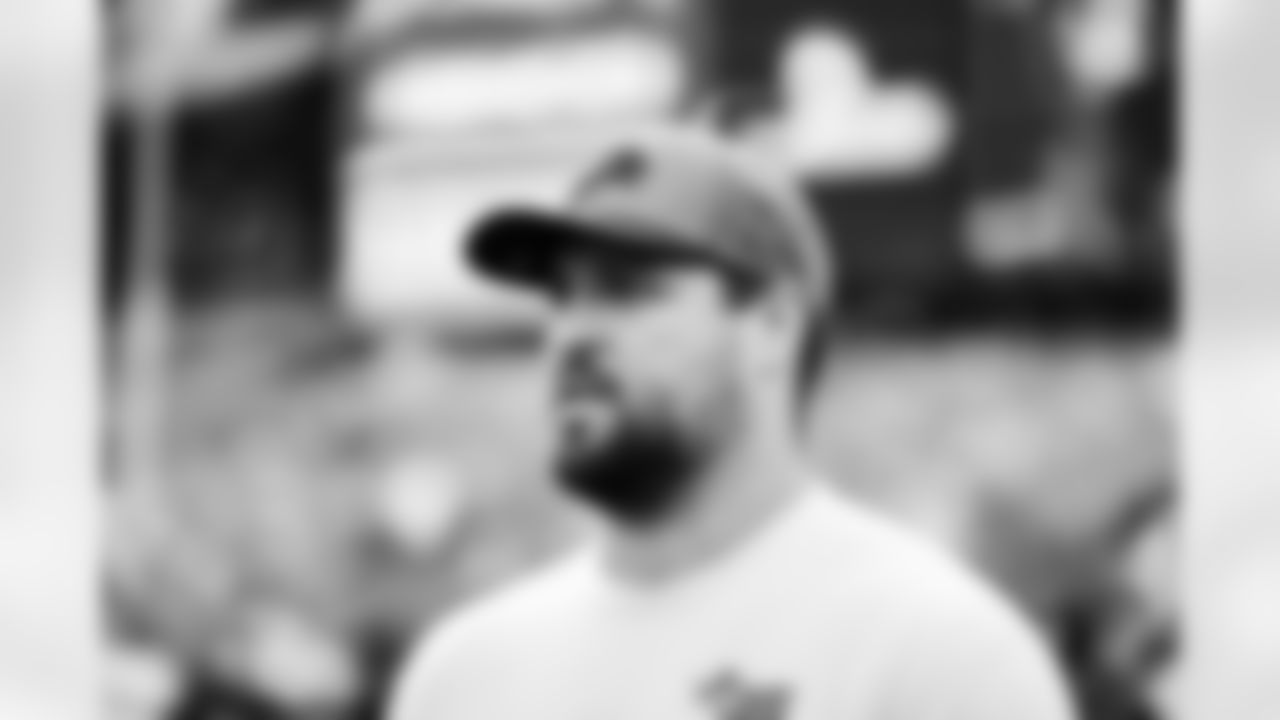 Detroit Lions tackle Taylor Decker (68) before an NFL football game against the Washington Commanders on Sunday, Nov. 9, 2025 in Landover, Md. (Jeff Nguyen/Detroit Lions via AP)