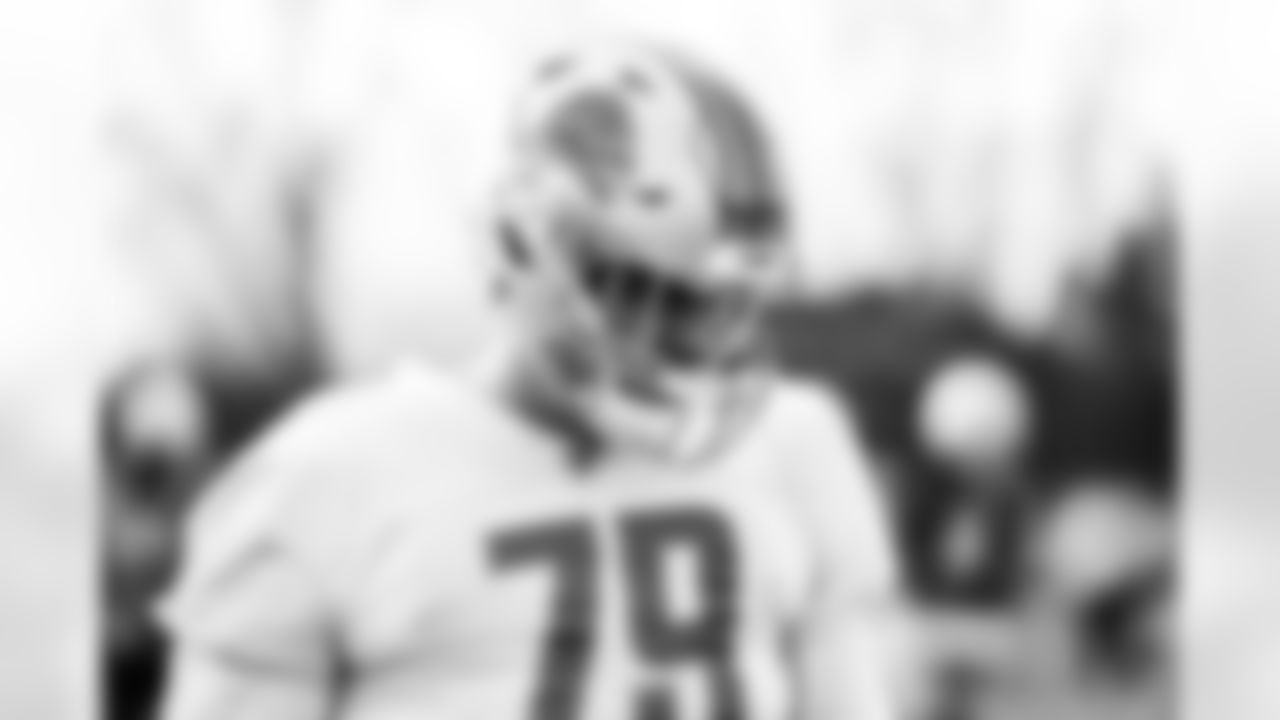 Detroit Lions defensive lineman John Cominsky (79) during practice at the Lions training facility in Allen Park, MI on December 6, 2023. (Jeff Nguyen/Detroit Lions)