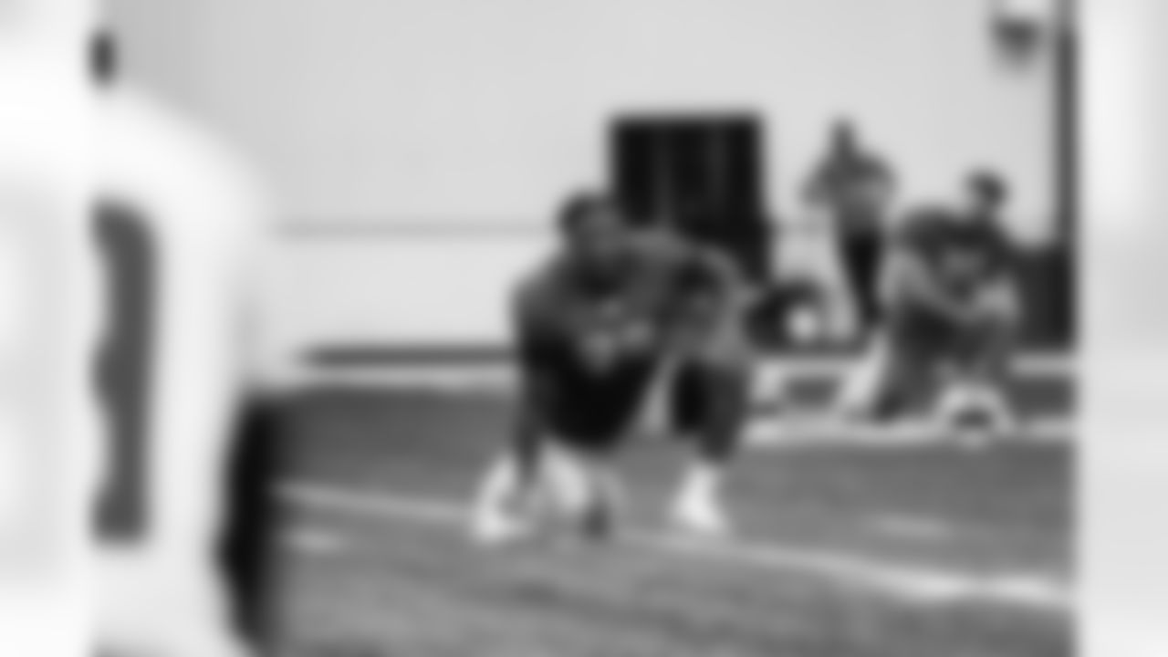 Detroit Lions running back Devine Ozigbo (33) during practice at the Lions training facility in Allen Park, MI on November 10, 2023. (Jeff Nguyen/Detroit Lions)