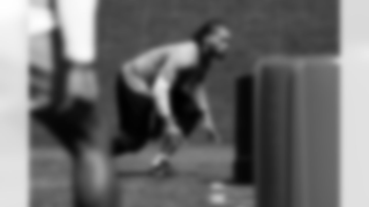 Detroit Lions defensive lineman Nate Lynn (57) during offseason workouts at the Meijer Performance Center on May 15, 2025 in Allen Park, Mich. (Jeff Nguyen/Detroit Lions)