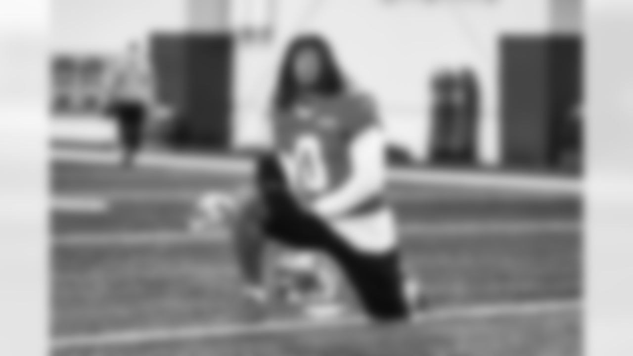 Detroit Lions running back Jahmyr Gibbs (0) during practice at the Meijer Performance Center on Dec. 19, 2025 in Allen Park, Mich. (Jeff Nguyen/Detroit Lions)